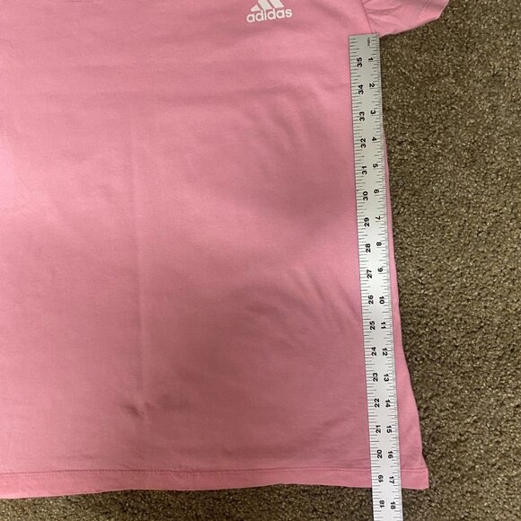 Adidas To Move Sport Golf T-Shirt Womens Medium Pink Cotton Crew Neck Pullover - Picture 8 of 10